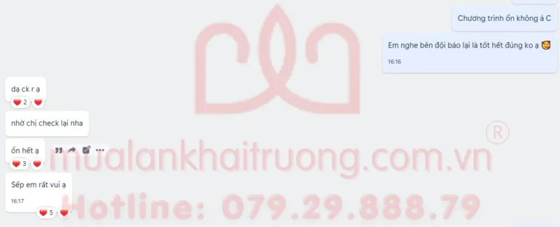 Feedback thực tế của khách hàng