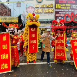 Cho thuê múa lân khai trương quận Tân Bình