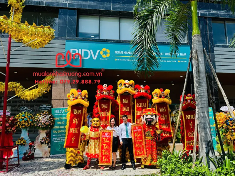 Dịch vụ múa Lân Sư Rồng khai trương