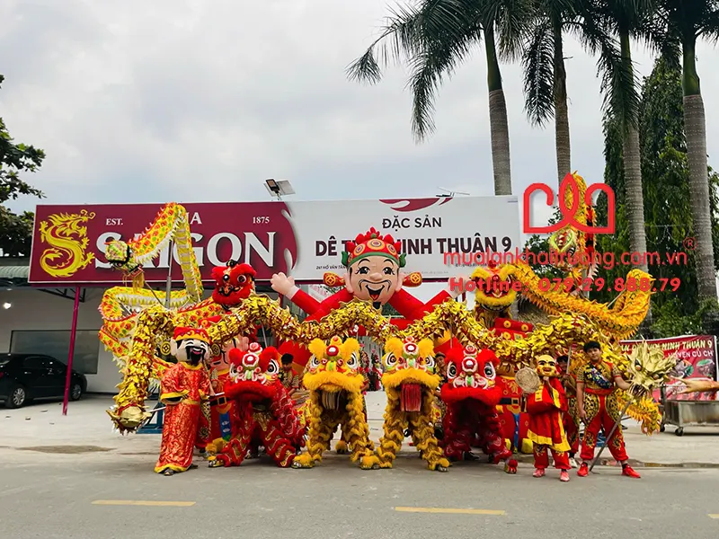 Những lưu ý quan trọng về múa lân khai trương