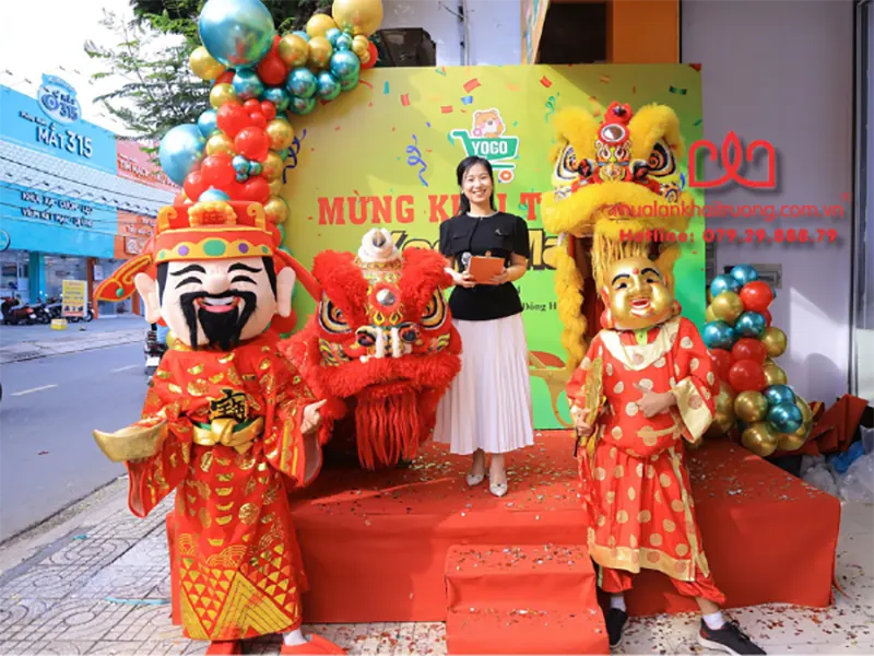 Múa lân khai trương gói cơ bản