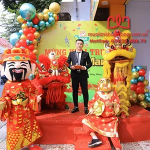 Múa lân sư rồng khai trương