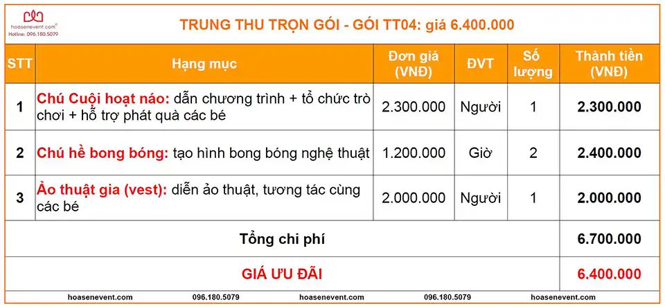 Gói trung thu TT04