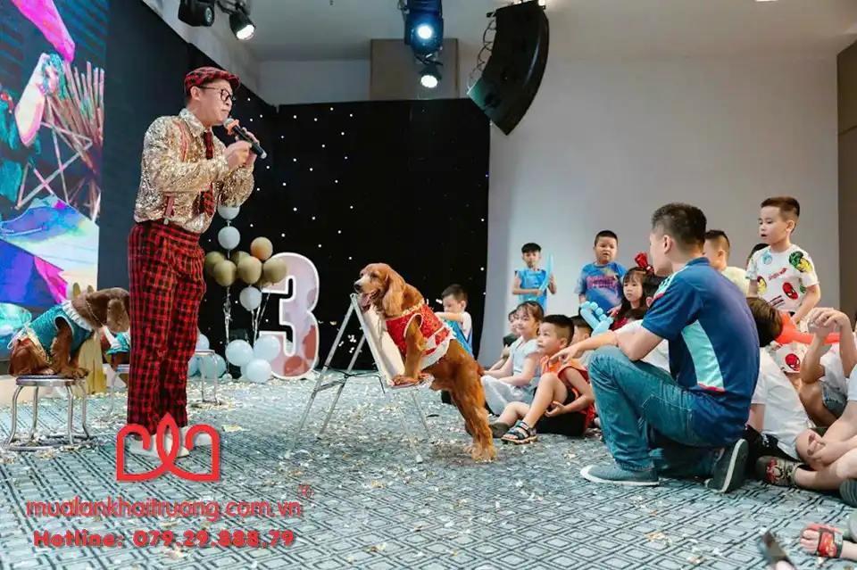 Xiếc thú pha trò tạo ấn tượng 