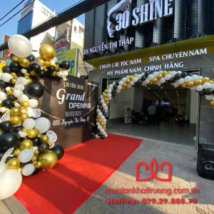 line bong bóng trang trí cùng backdrop độc quyền